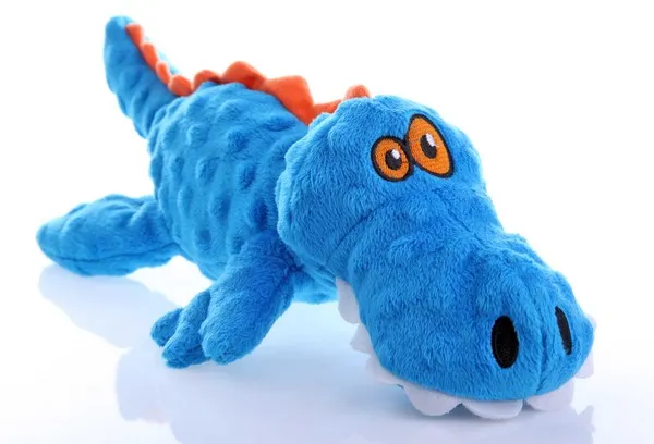 1Ea Quaker Large Blue Gator W/Chew Guard - Toys